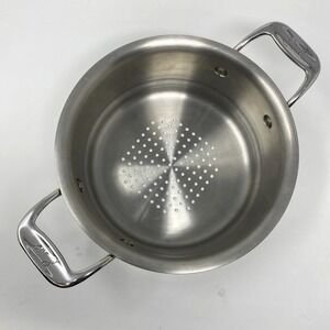 Emeril All-Clad Strainer Steamer Colander Double Handle‎ 8.5" Stainless Steel